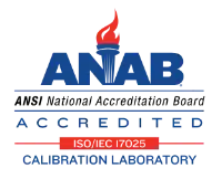 ANAB - ANSI National Accreditation Board ISO/IEC 17025 accredited calibration laboratory
